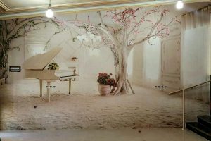 نمونه کارشده پوستر مدرن درخت و پیانو