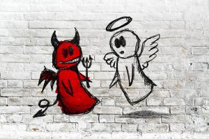 پوستر شیطان و فرشته